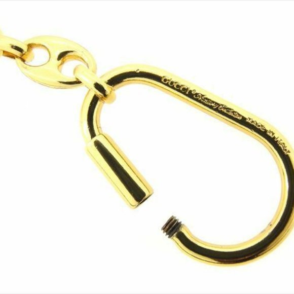 Authentic Gucci key ring Key holder G logos Gold Silver Woman - Picture 6 of 7